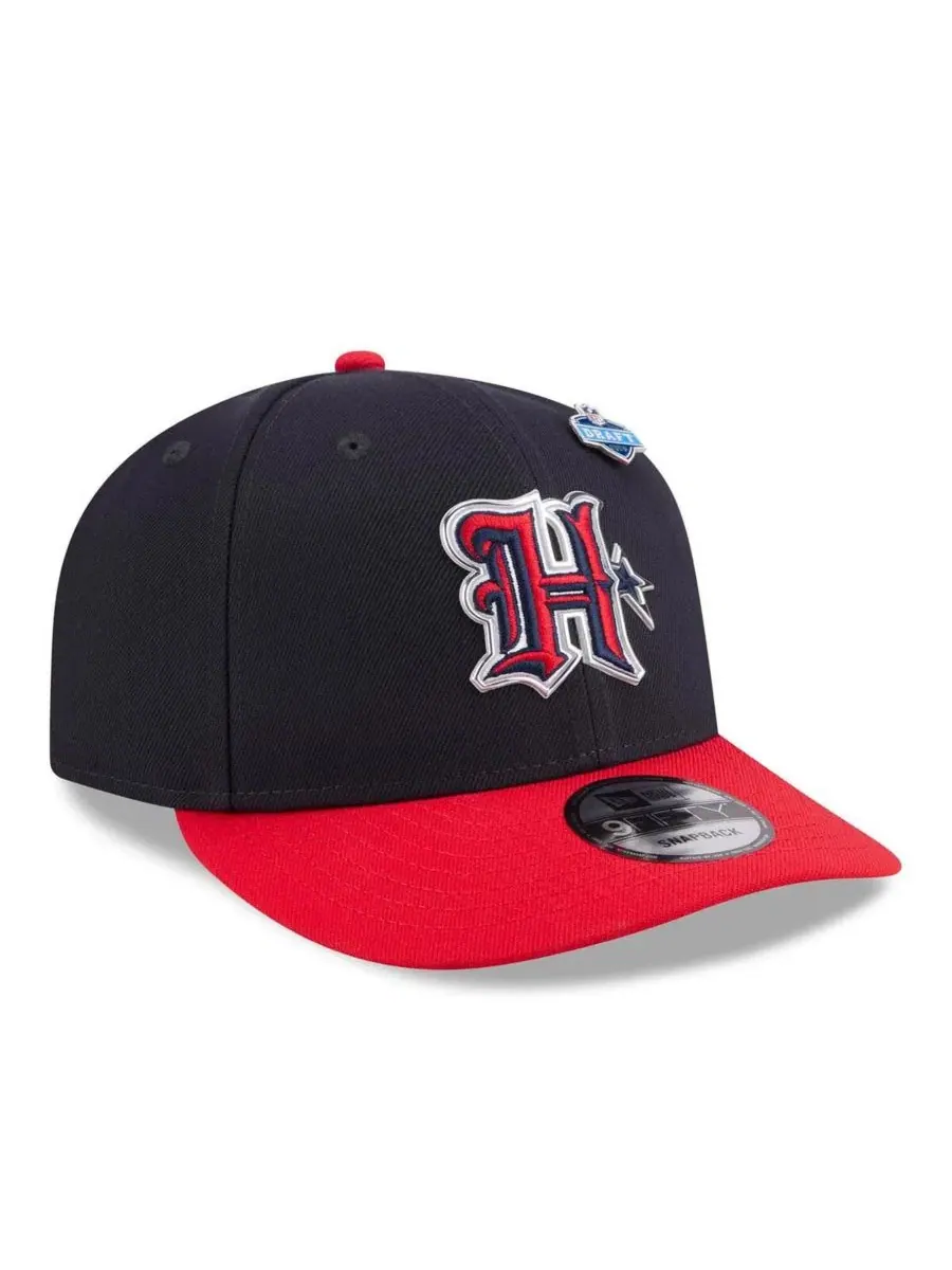 Кепка-снапбек Houston Texans 2026 NFL Draft On Stage New Era — изображение 3 из 5, темно-синий красный