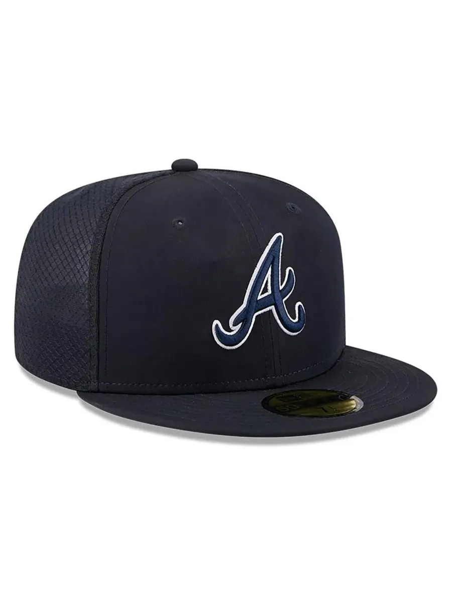 Кепка New Era Atlanta Braves 2026 Batting Practice 59FIFTY — изображение 3 из 5, темно-синий