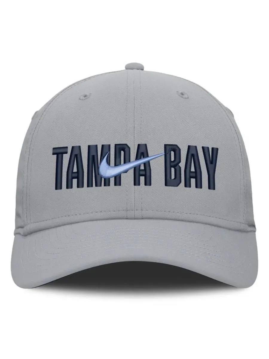 Кепка Nike Tampa Bay Rays Primetime Rise Dri-FIT Flex Hat — изображение 2 из 5, серый