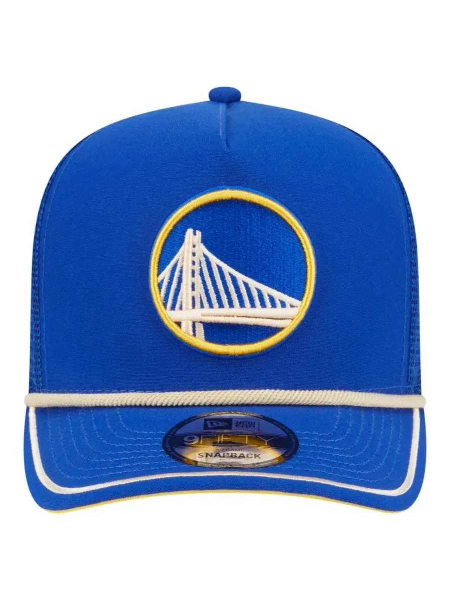 New Era Мужская винтажная бейсболка Royal Golden State Warriors Team Rope A-Frame 9FIFTY Snapback — изображение 4 из 4
