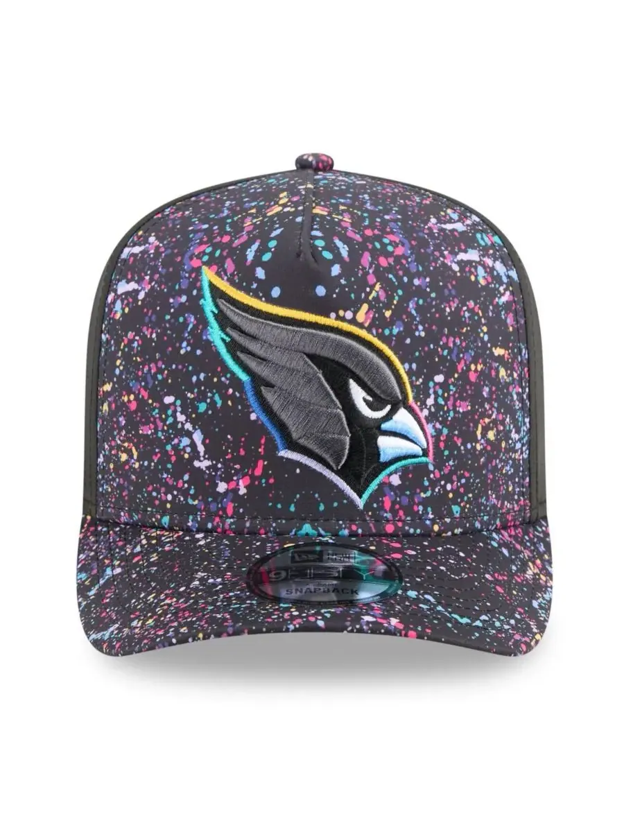 New Era Мужская черная бейсболка Arizona Cardinals 2025 NFL Crucial Catch A-Frame 9FIFTY Snapback — изображение 2 из 4