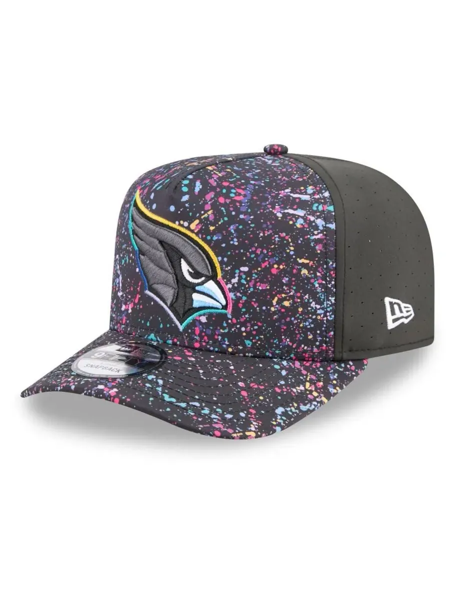 New Era Мужская черная бейсболка Arizona Cardinals 2025 NFL Crucial Catch A-Frame 9FIFTY Snapback — изображение 3 из 4