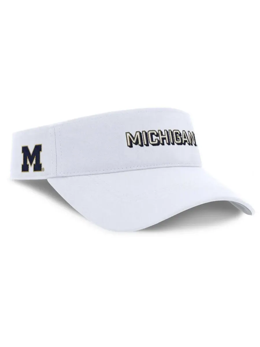 Jordan Мужская белая бейсболка Michigan Wolverines 2025 On-Field Gameday Performance Ace с — изображение 3 из 4, белый