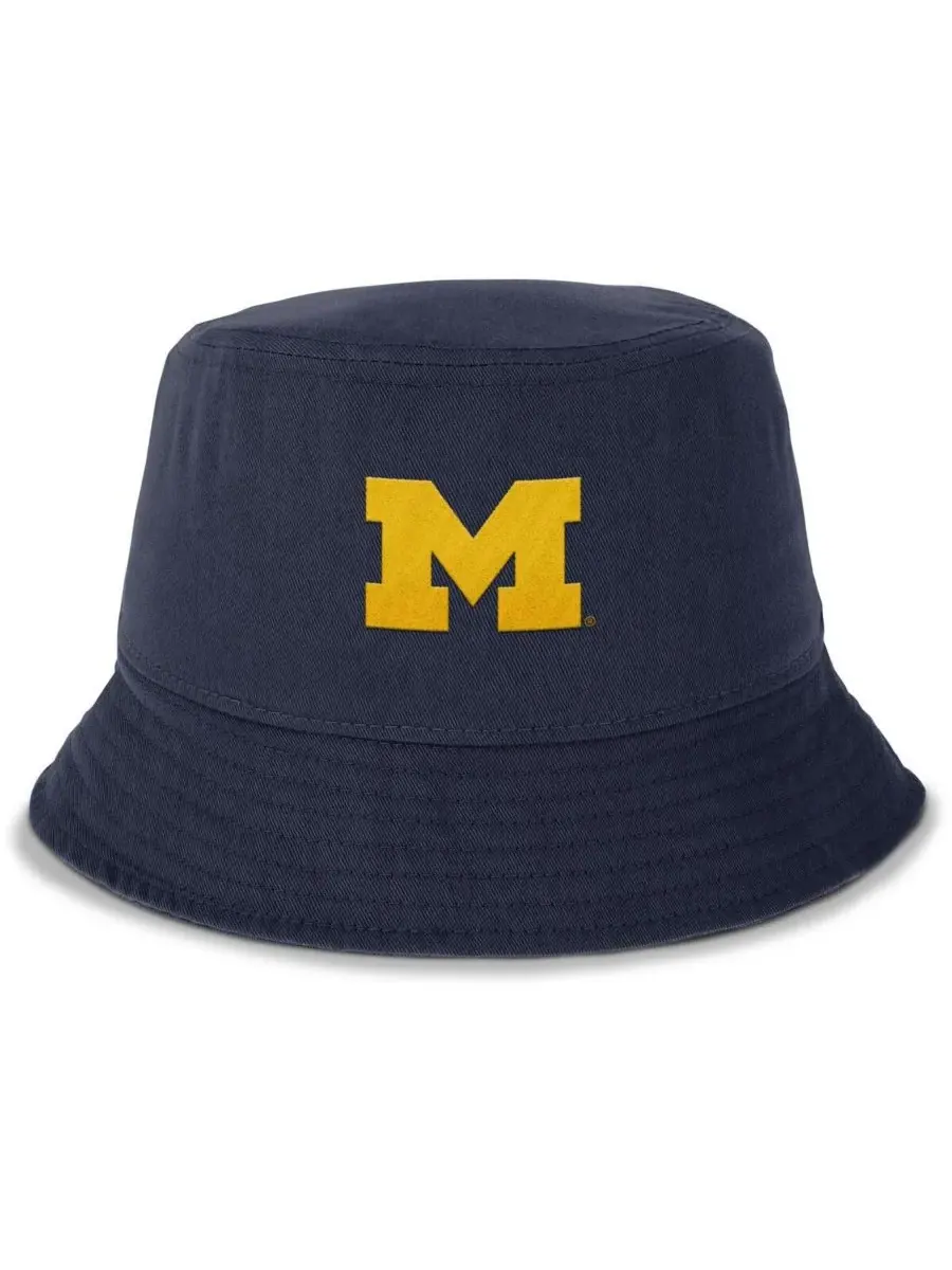 Jordan Мужская темно-синяя панама Michigan Wolverines Apex Primetime — изображение 2 из 2, темно-синий