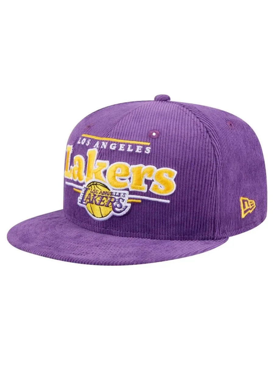 New Era Мужская фиолетовая вельветовая кепка Los Angeles Lakers Throwback Display 9FIFTY с