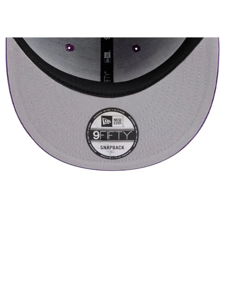New Era Мужская фиолетовая вельветовая кепка Los Angeles Lakers Throwback Display 9FIFTY с — изображение 2 из 5, фиолетовый