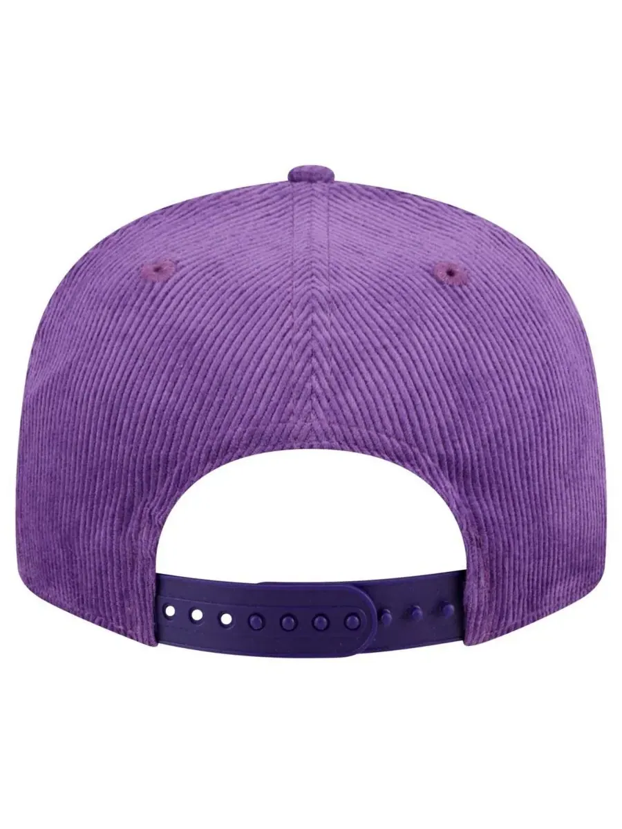 New Era Мужская фиолетовая вельветовая кепка Los Angeles Lakers Throwback Display 9FIFTY с — изображение 3 из 5, фиолетовый