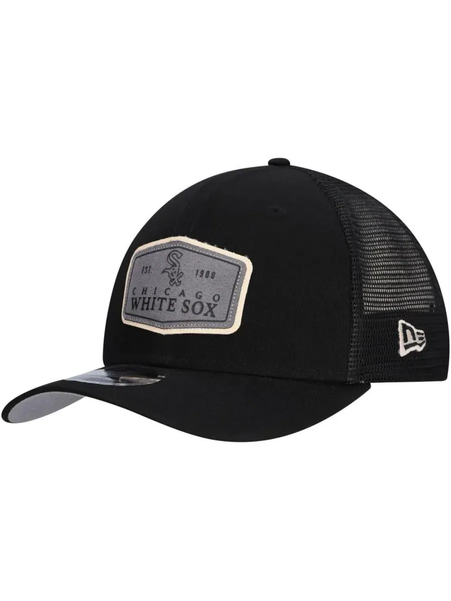 New Era Мужская черная бейсболка Chicago White Sox с маркировкой 9SEVENTY, регулируемая по высоте и