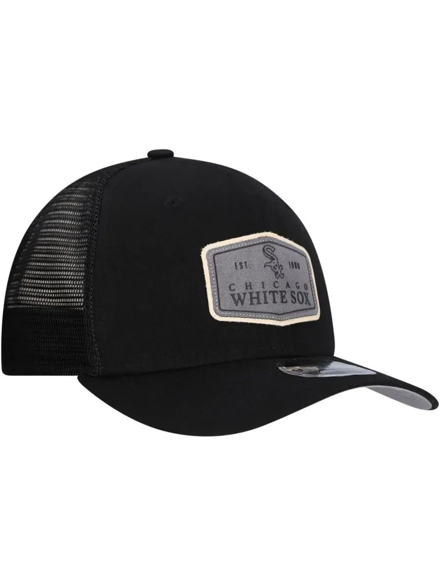 New Era Мужская черная бейсболка Chicago White Sox с маркировкой 9SEVENTY, регулируемая по высоте и — изображение 4 из 5