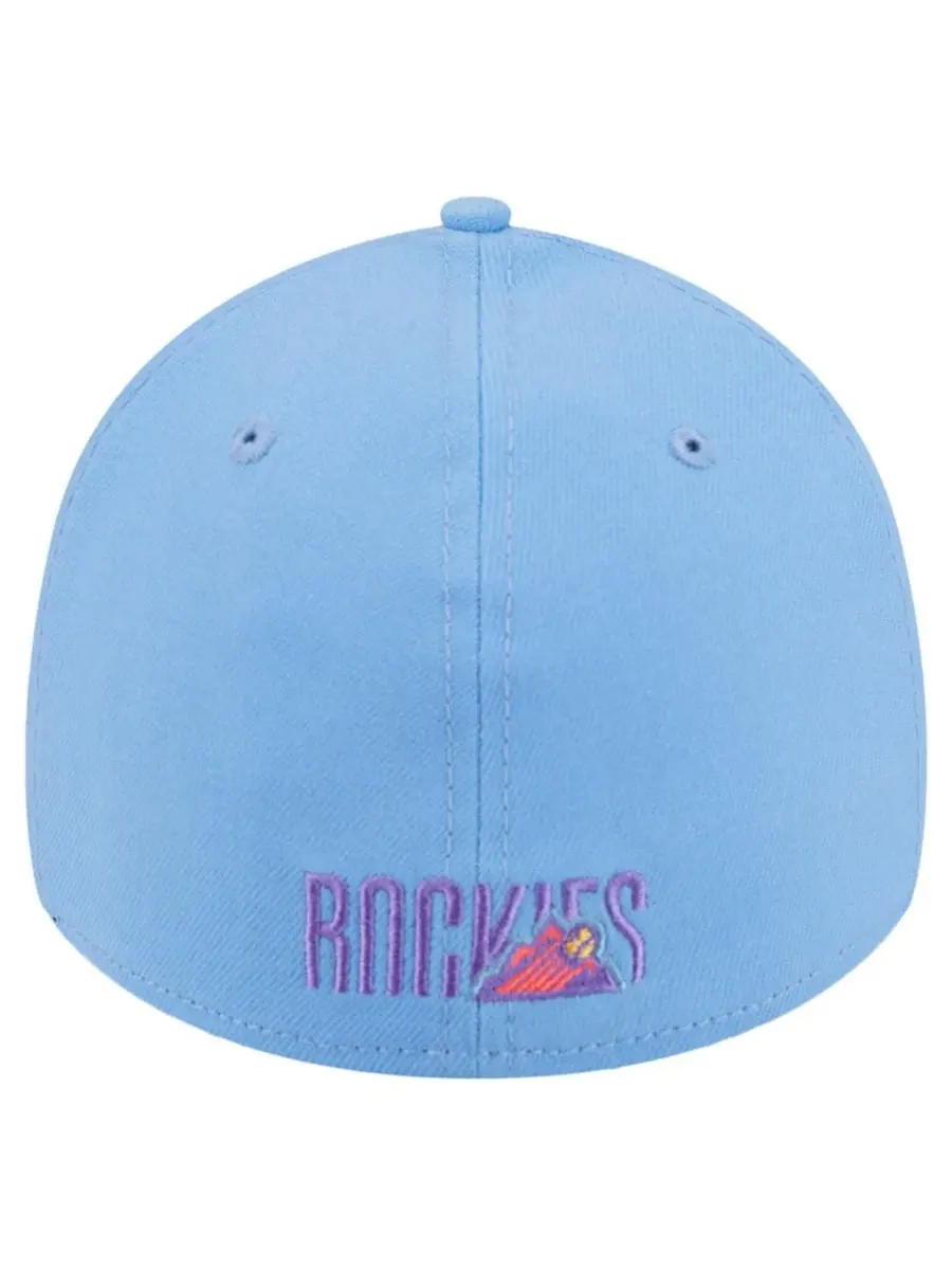 New Era Мужская светло-голубая кепка Colorado Rockies 2025 City Connect 39THIRTY Flex — изображение 4 из 5, светлый синий