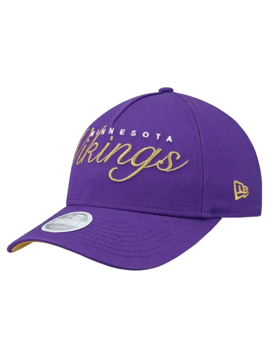 Бейсболка с вышивкой Minnesota Vikings Metallic 9FORTY M-Crown A-Frame New Era