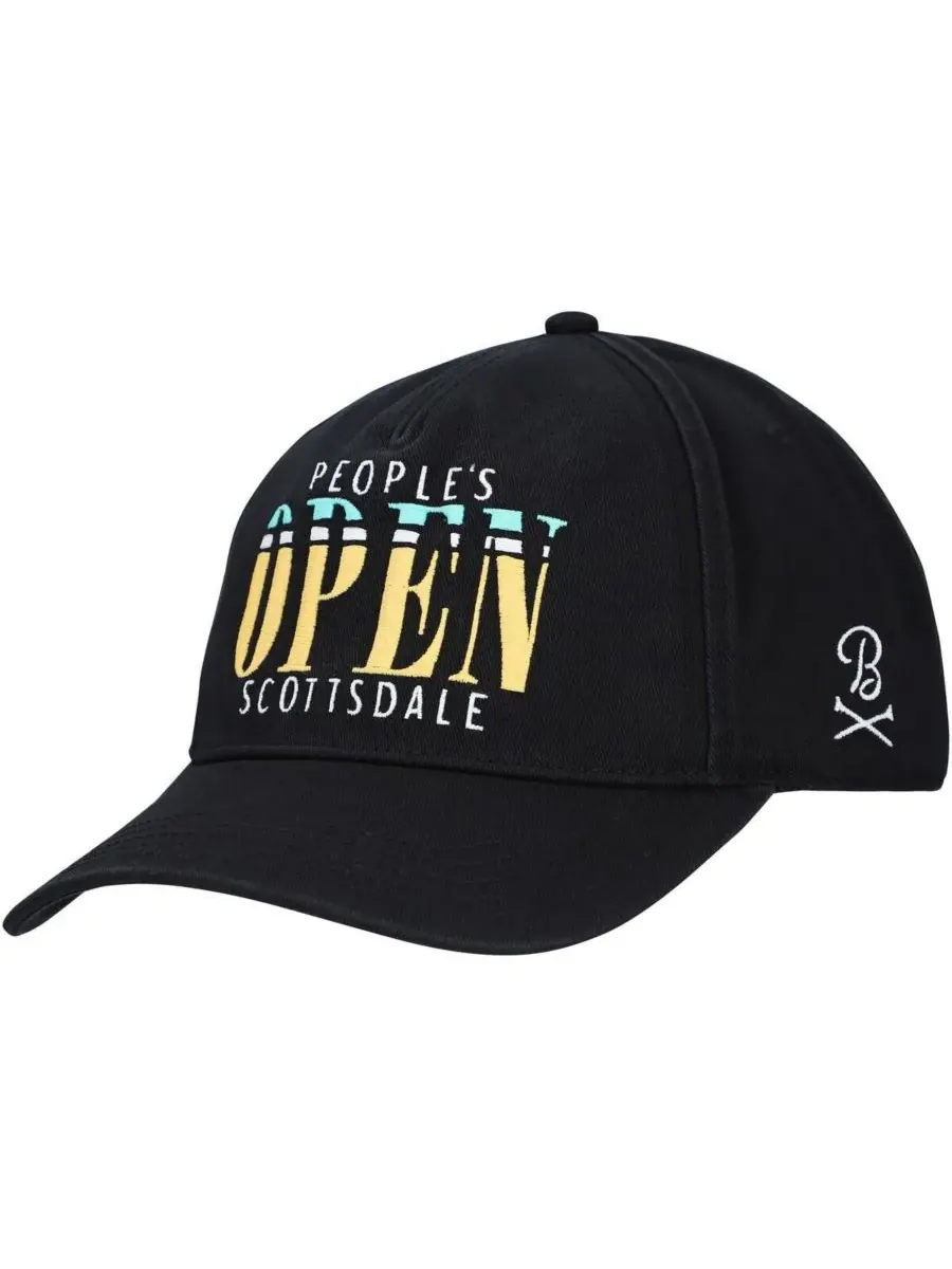 Barstool Golf Мужская черная регулируемая кепка WM Phoenix Open Roscoe — изображение 4 из 4, черный