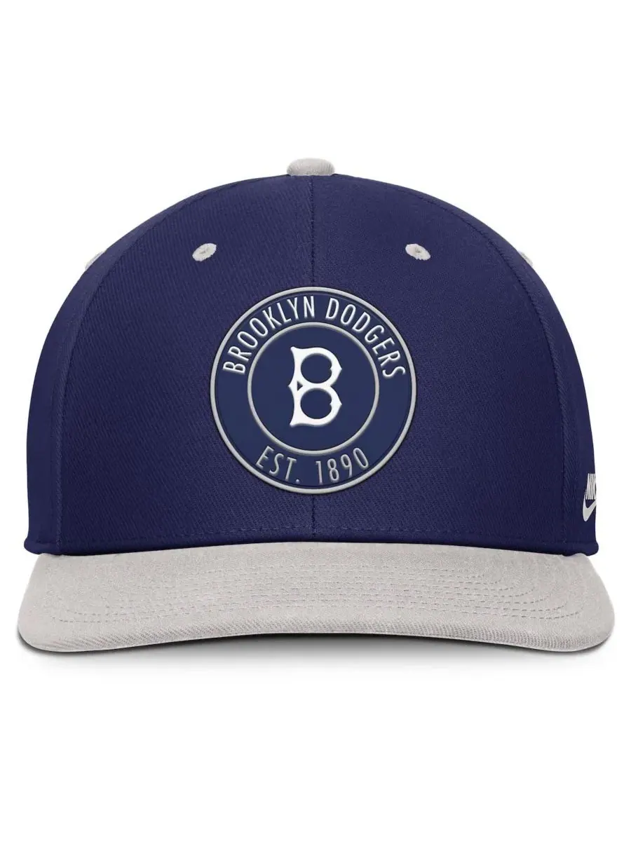 Кепка-снапбек с вышивкой Brooklyn Dodgers Cooperstown Collection Pro Dri-FIT Nike — изображение 2 из 4