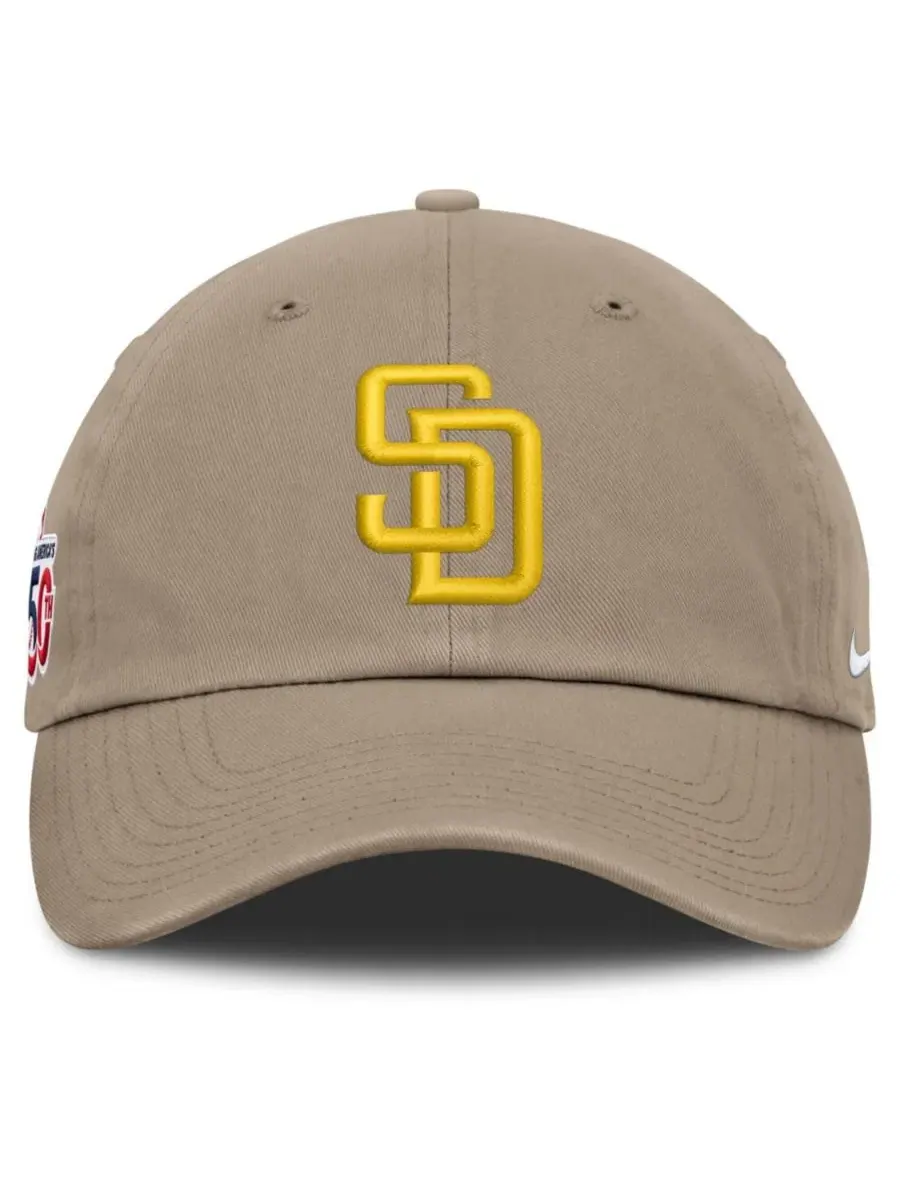 Кепка Nike с вышивкой San Diego Padres — изображение 2 из 4, хаки