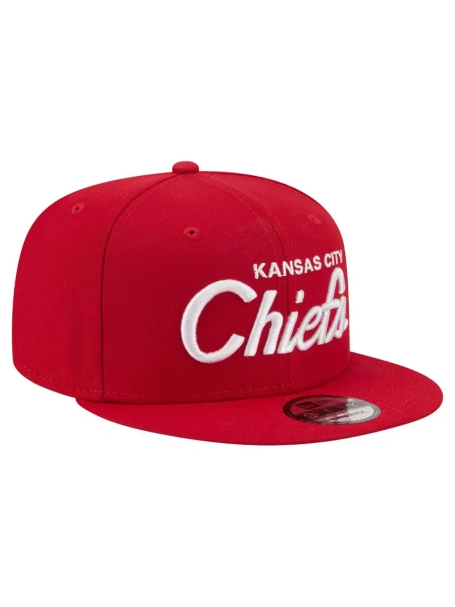 Кепка-снэпбек с вышивкой Kansas City Chiefs New Era — изображение 4 из 5, красный
