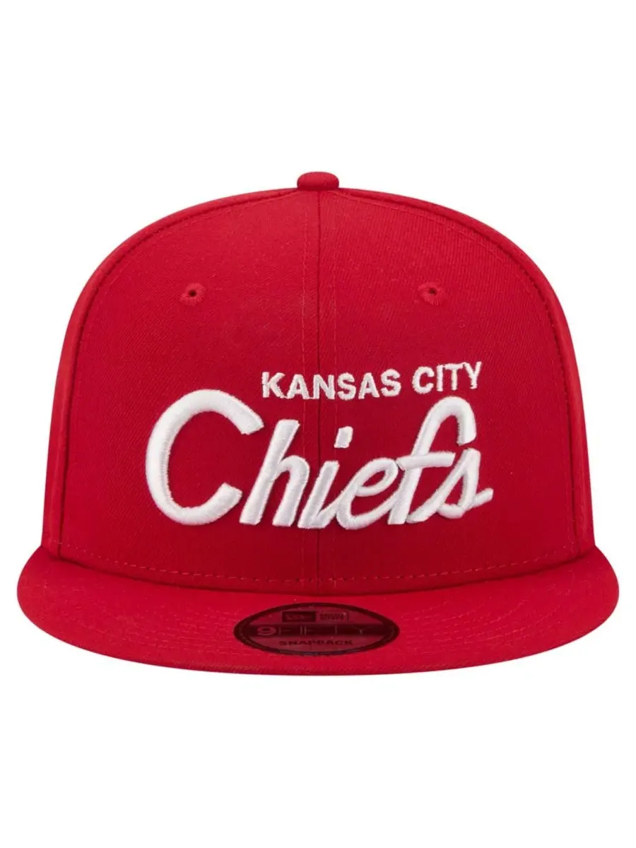 Кепка-снэпбек с вышивкой Kansas City Chiefs New Era — изображение 5 из 5, красный