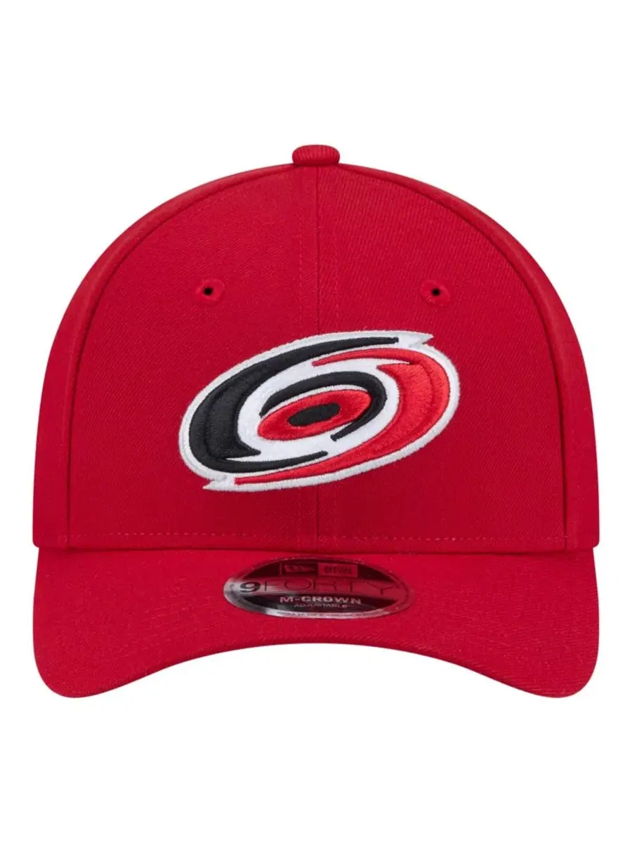 Бейсболка New Era 9FORTY M-Crown с вышитым логотипом Carolina Hurricanes — изображение 2 из 5, красный