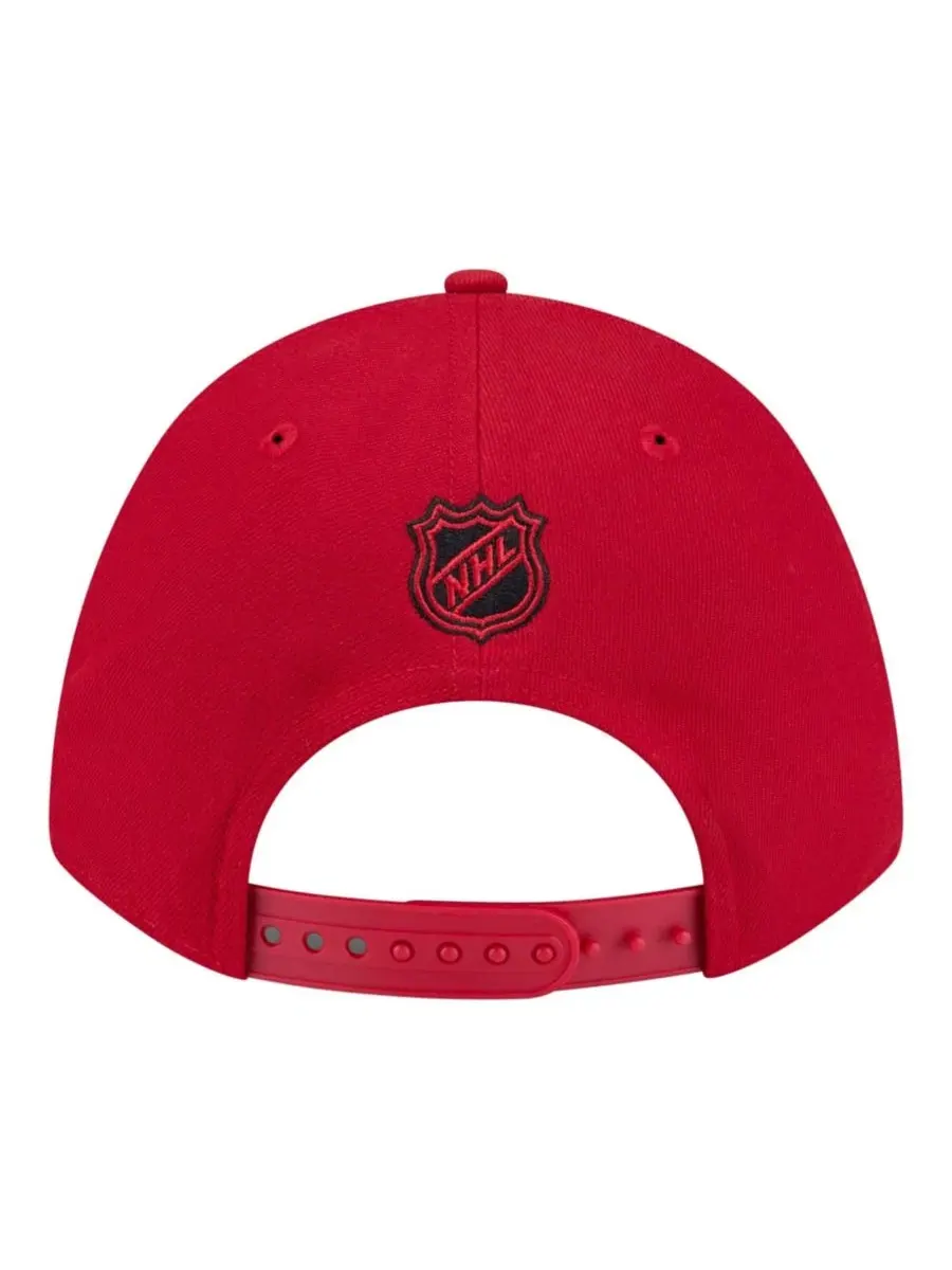 Бейсболка New Era 9FORTY M-Crown с вышитым логотипом Carolina Hurricanes — изображение 4 из 5, красный