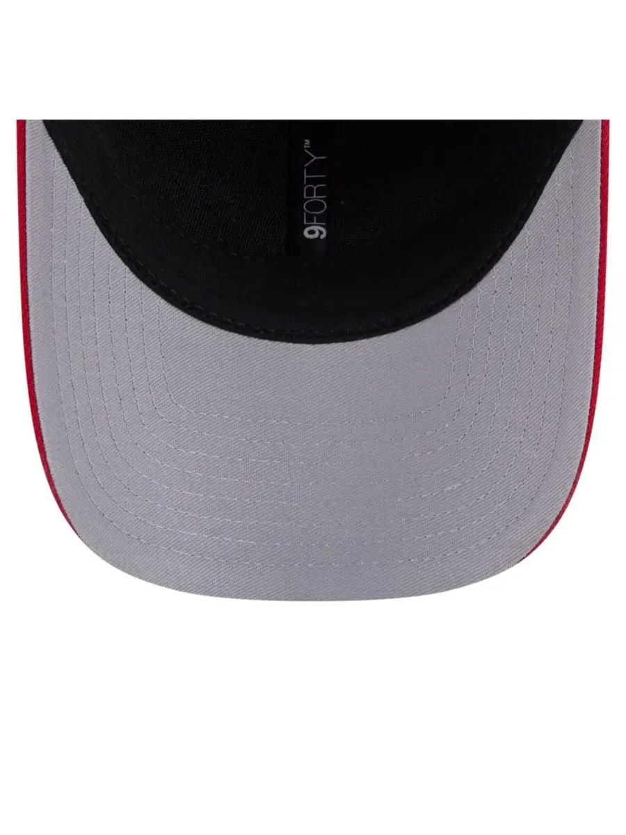 Бейсболка New Era 9FORTY M-Crown с вышитым логотипом Carolina Hurricanes — изображение 5 из 5, красный