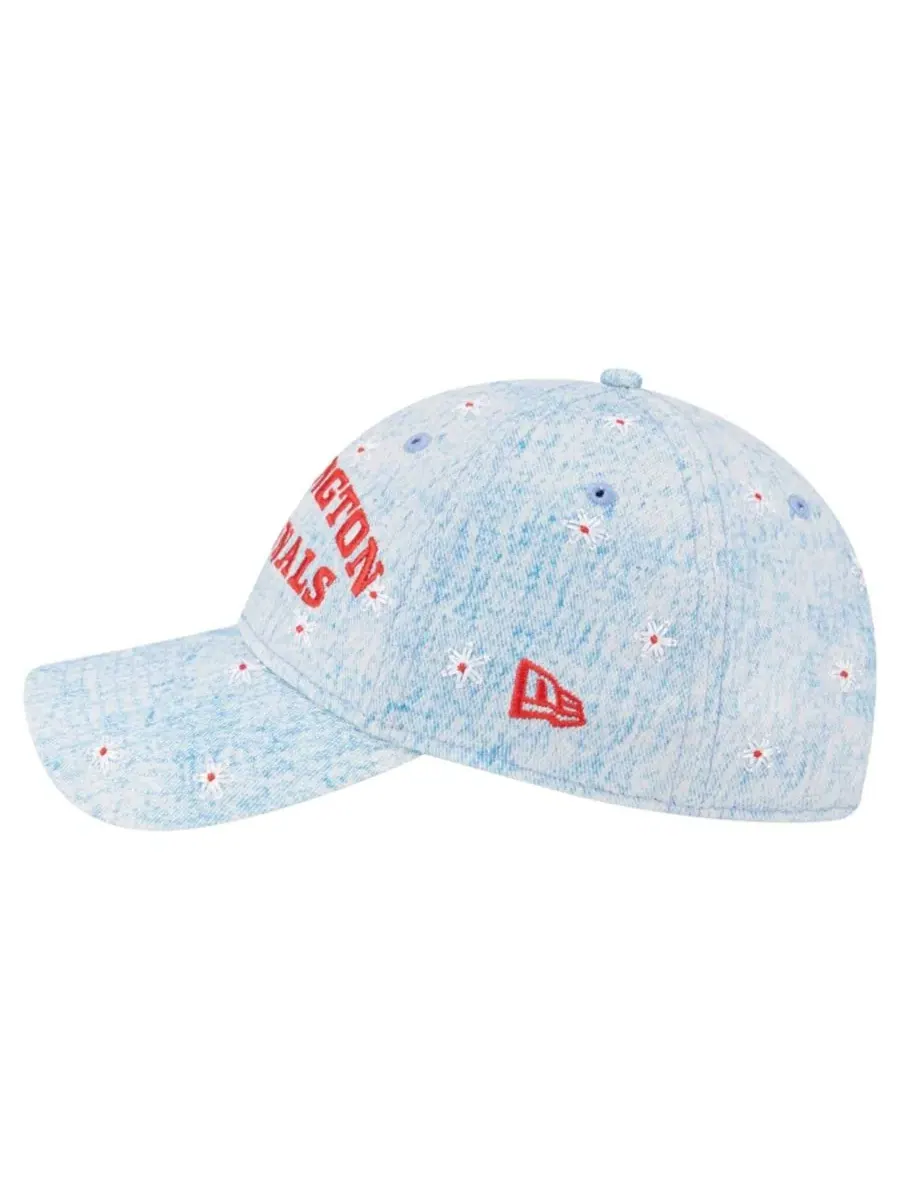 Кепка с вышивкой ромашек New Era — изображение 7 из 7, светлый синий
