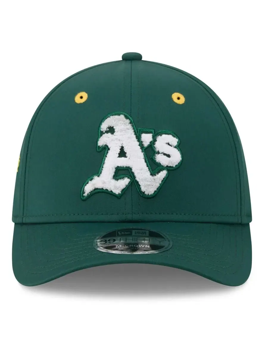 Кепка M-Crown Flex Hat с вышивкой Athletics New Era — изображение 2 из 5, зеленый
