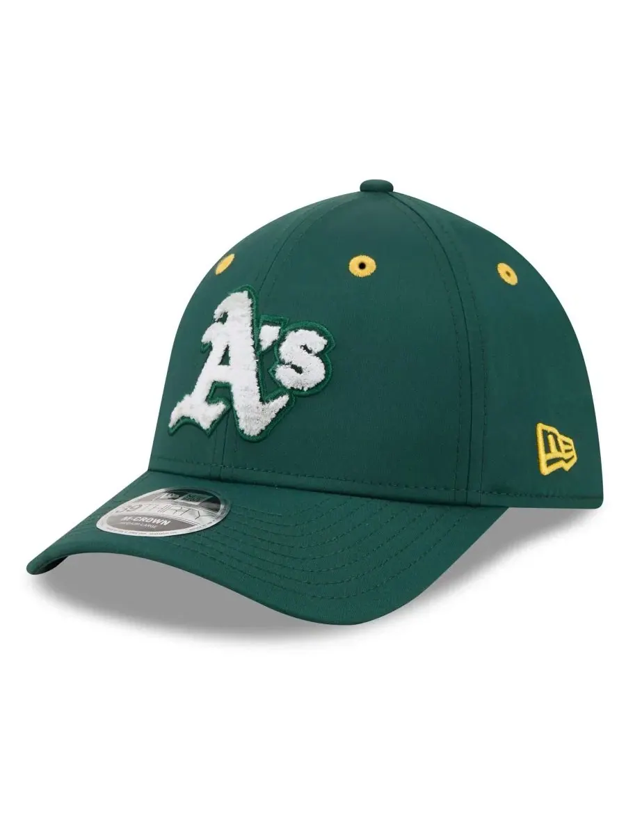 Кепка M-Crown Flex Hat с вышивкой Athletics New Era — изображение 3 из 5, зеленый