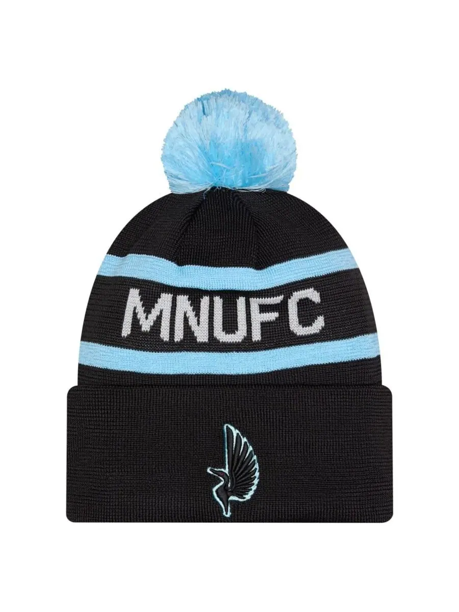 Вязаная шапка с отворотом и помпоном Minnesota United FC 2026 Jersey Hook New Era