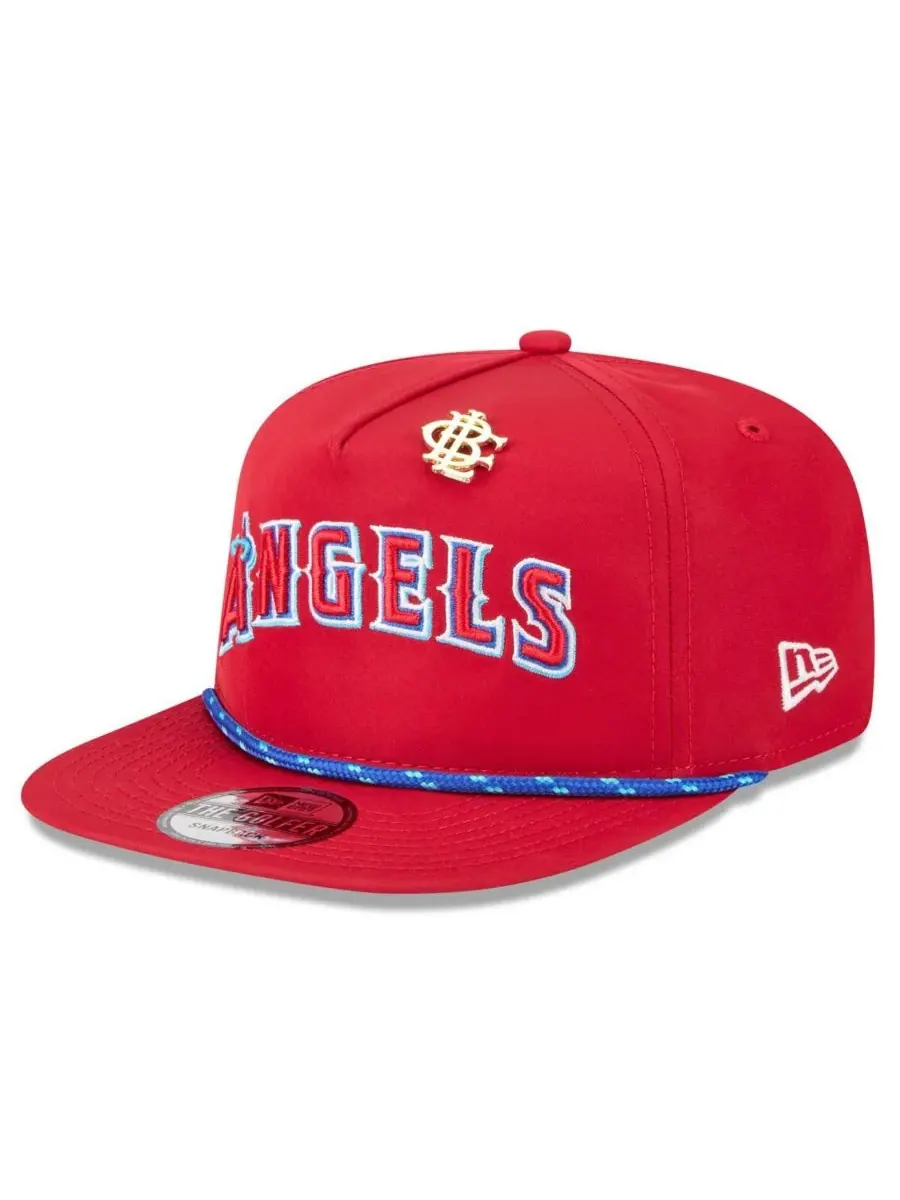 New Era Мужская красная кепка-бейсболка Los Angeles Angels 2025 Big League Chew с регулируемой