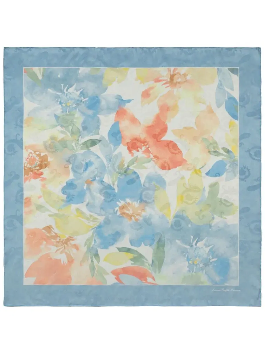 Шелковый платок с цветочным принтом Summer Floral Square Lauren Ralph Lauren