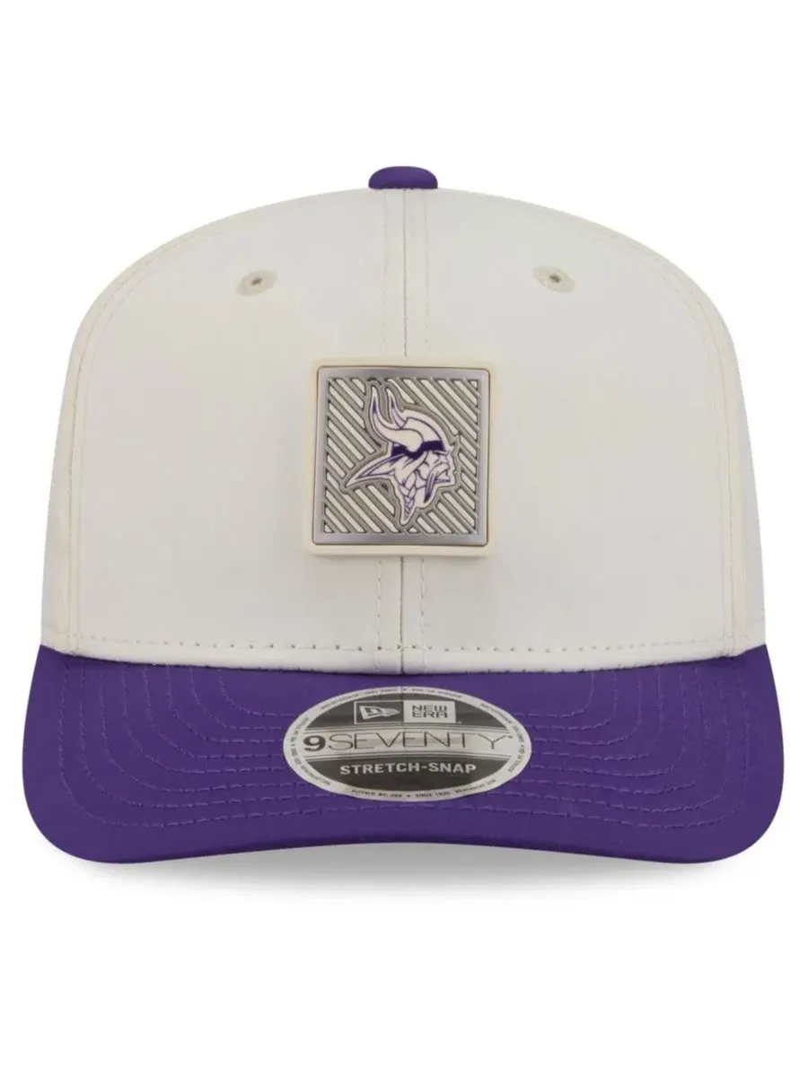 Бейсболка New Era Minnesota Vikings 2026 NFL Training Camp 9SEVENTY — изображение 2 из 5, кремовый фиолетовый