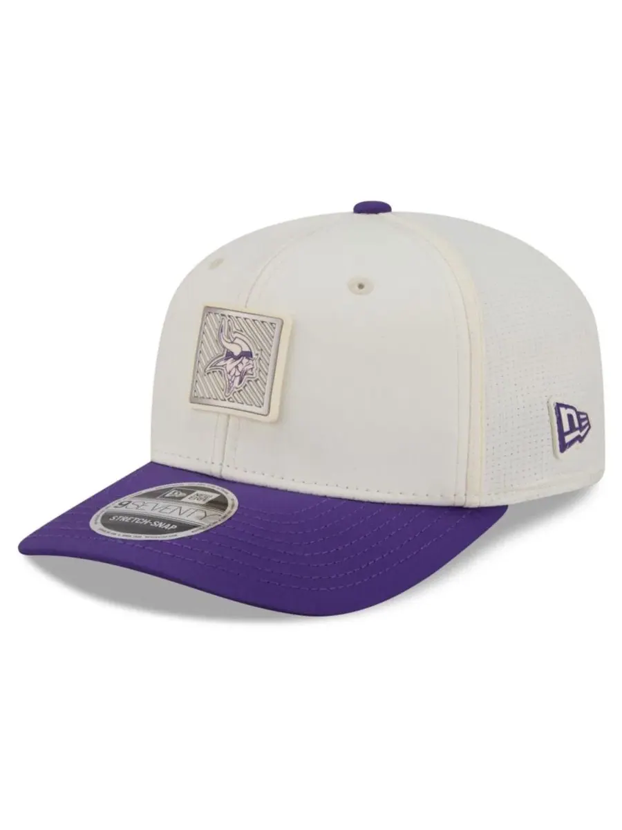 Бейсболка New Era Minnesota Vikings 2026 NFL Training Camp 9SEVENTY — изображение 3 из 5, кремовый фиолетовый