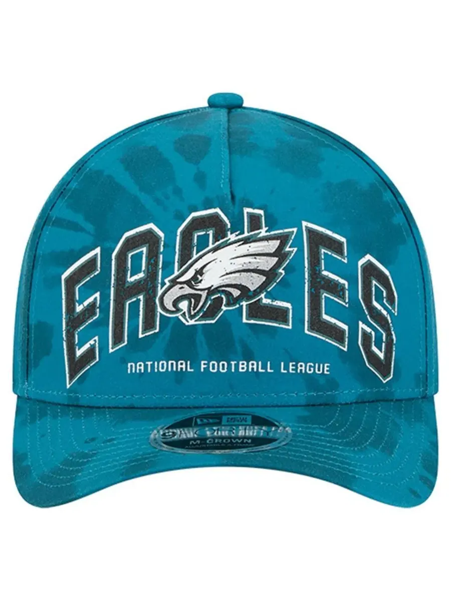 Кепка New Era Philadelphia Eagles Tie Dye Fade 9Forty — изображение 2 из 5, зеленый