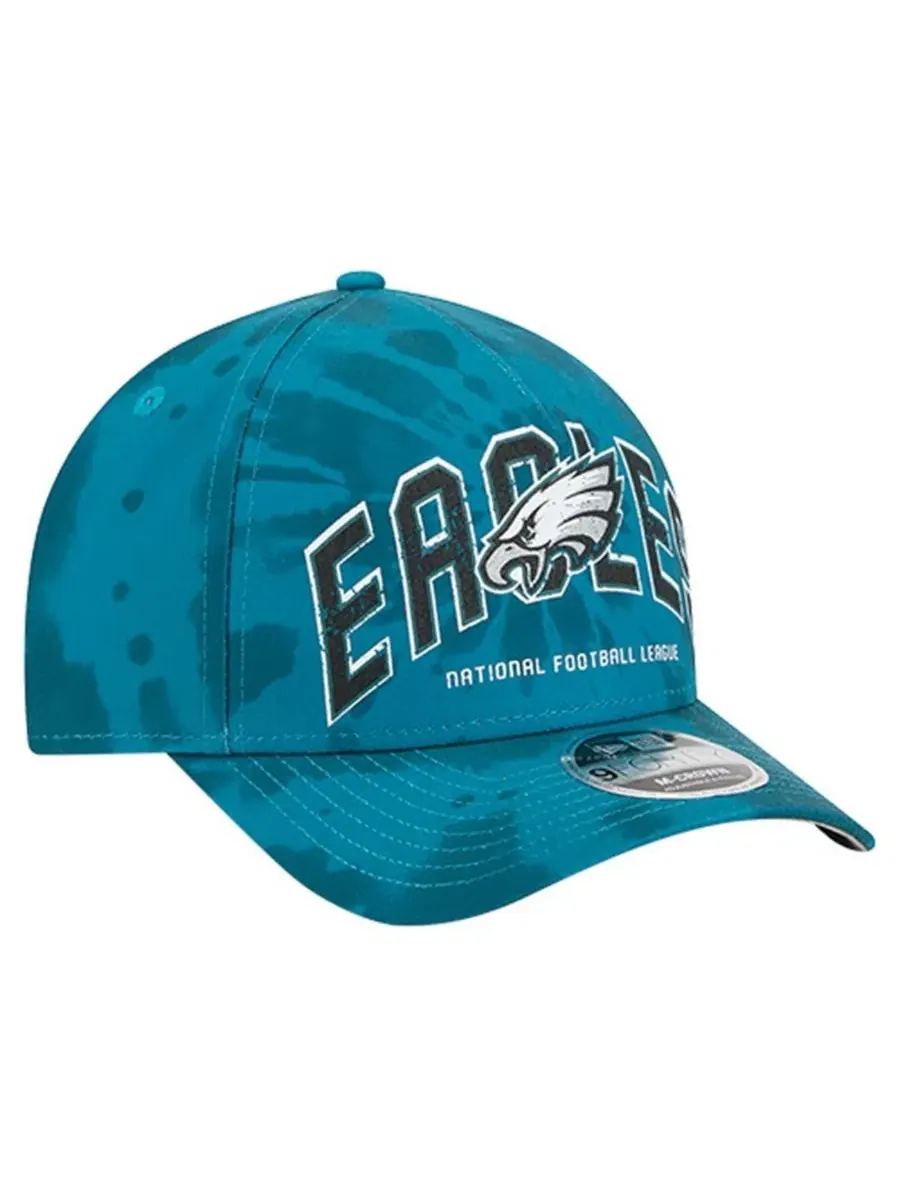 Кепка New Era Philadelphia Eagles Tie Dye Fade 9Forty — изображение 3 из 5, зеленый