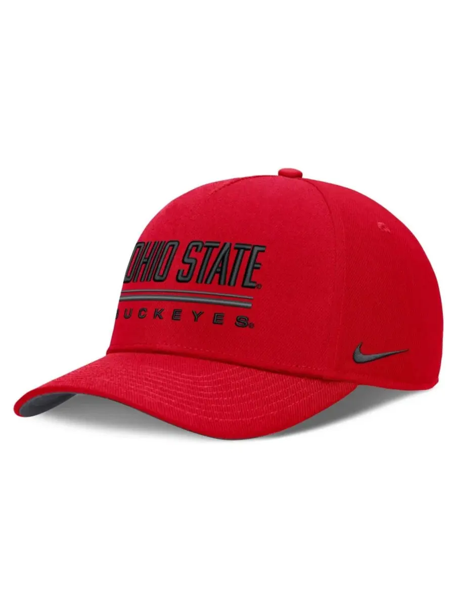 Кепка Nike Dri-FIT Rise с вышивкой Ohio State Buckeyes