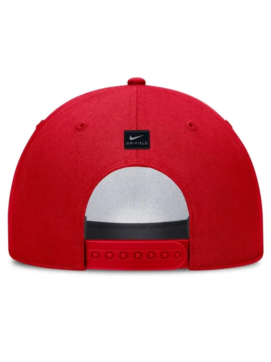 Кепка Nike Dri-FIT Rise с вышивкой Ohio State Buckeyes — изображение 4 из 5, алый
