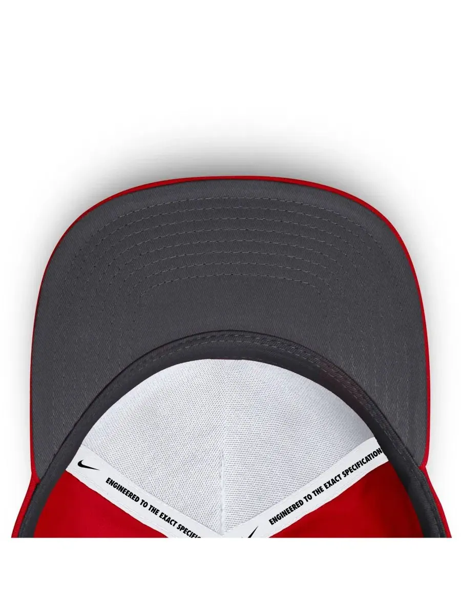 Кепка Nike Dri-FIT Rise с вышивкой Ohio State Buckeyes — изображение 5 из 5, алый