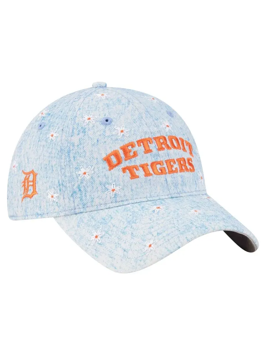 Кепка с вышивкой ромашками Detroit Tigers Daisy All Over 9TWENTY New Era