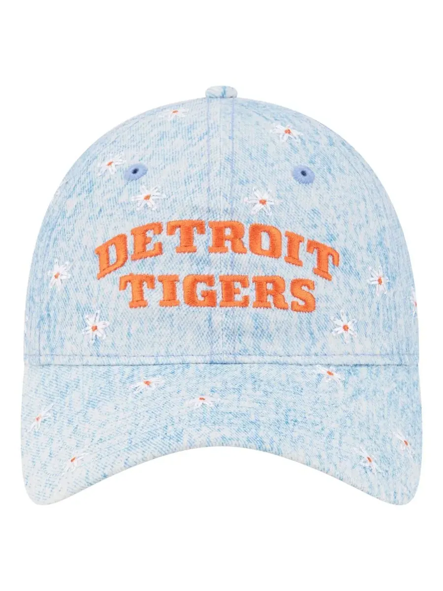 Кепка с вышивкой ромашками Detroit Tigers Daisy All Over 9TWENTY New Era — изображение 2 из 5, светлый синий