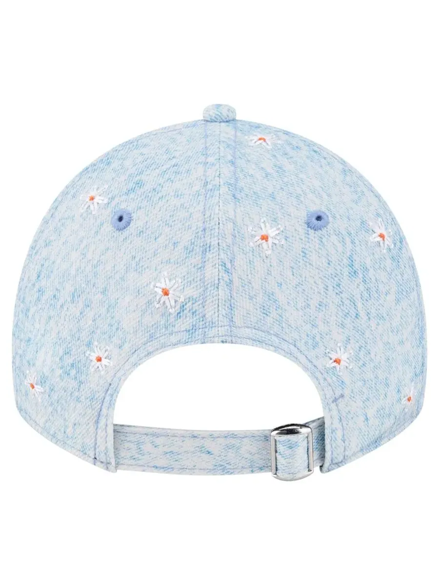 Кепка с вышивкой ромашками Detroit Tigers Daisy All Over 9TWENTY New Era — изображение 4 из 5, светлый синий