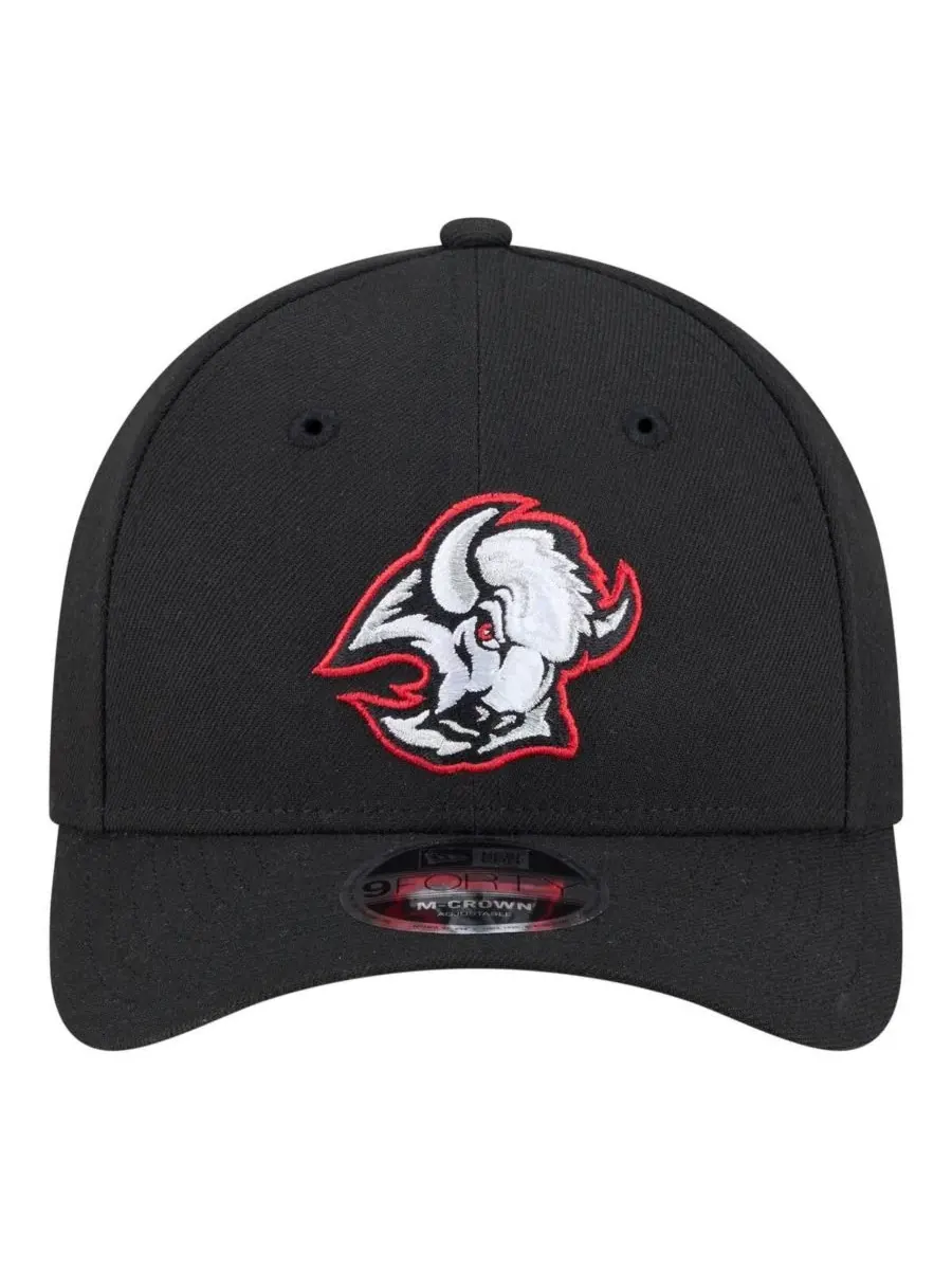 Кепка New Era 9FORTY M-Crown с вышитым логотипом Buffalo Sabres — изображение 3 из 4, черный