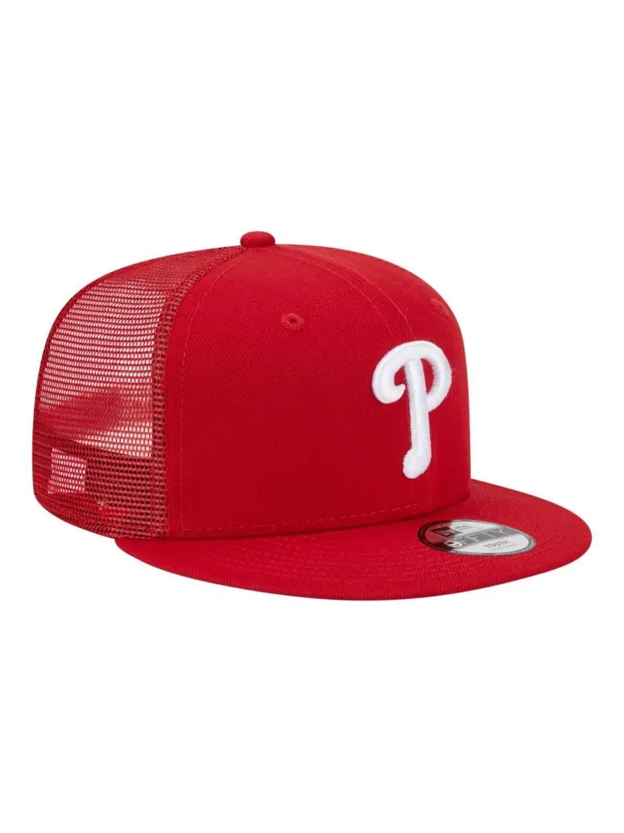 Кепка-снэпбек Philadelphia Phillies 9FIFTY с вышитым логотипом New Era — изображение 3 из 5, красный