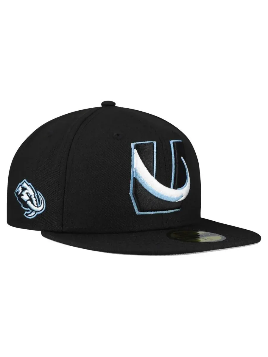 New Era Мужская черная бейсболка Utah Mammoth Team Secondary 59FIFTY