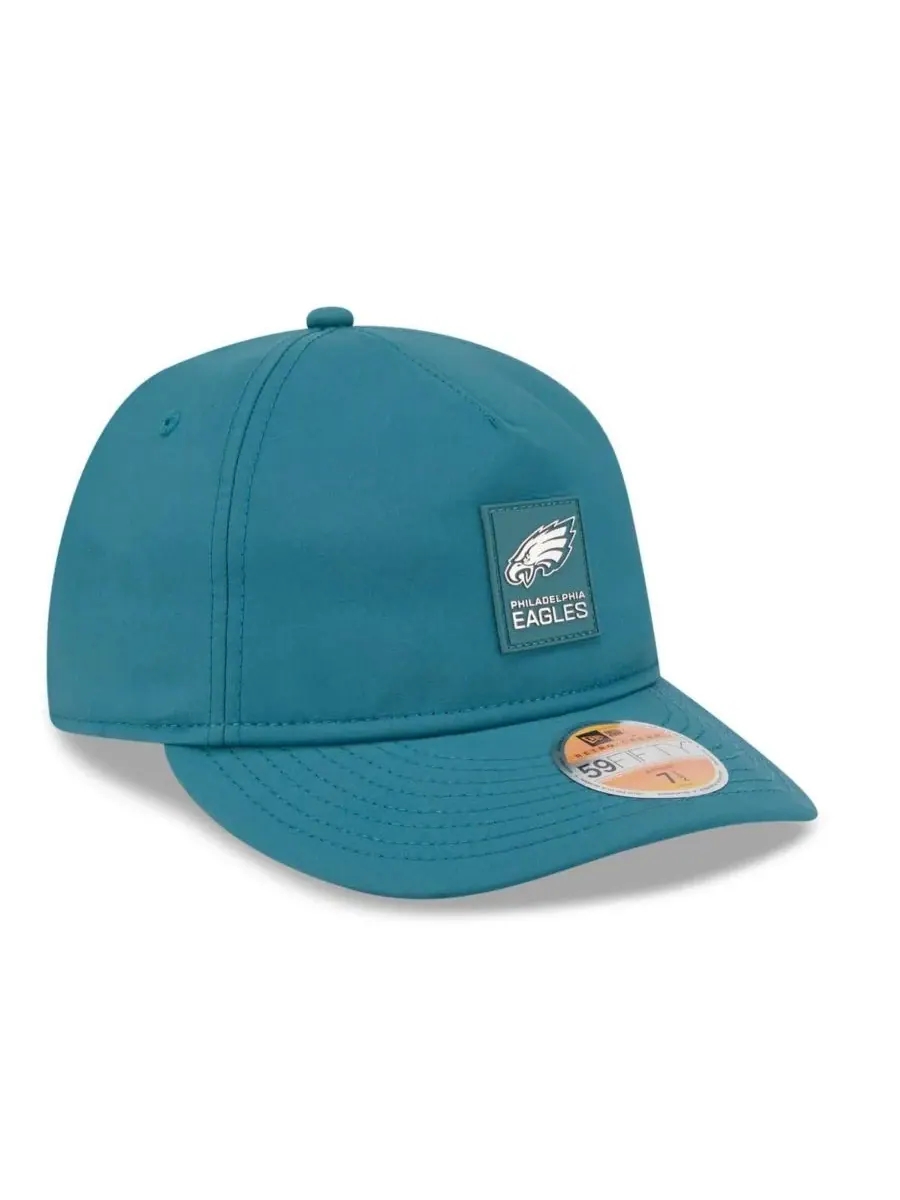 New Era Мужская кепка Philadelphia Eagles 2025 Sideline Retro Crown 59FIFTY — изображение 4 из 5, зеленый