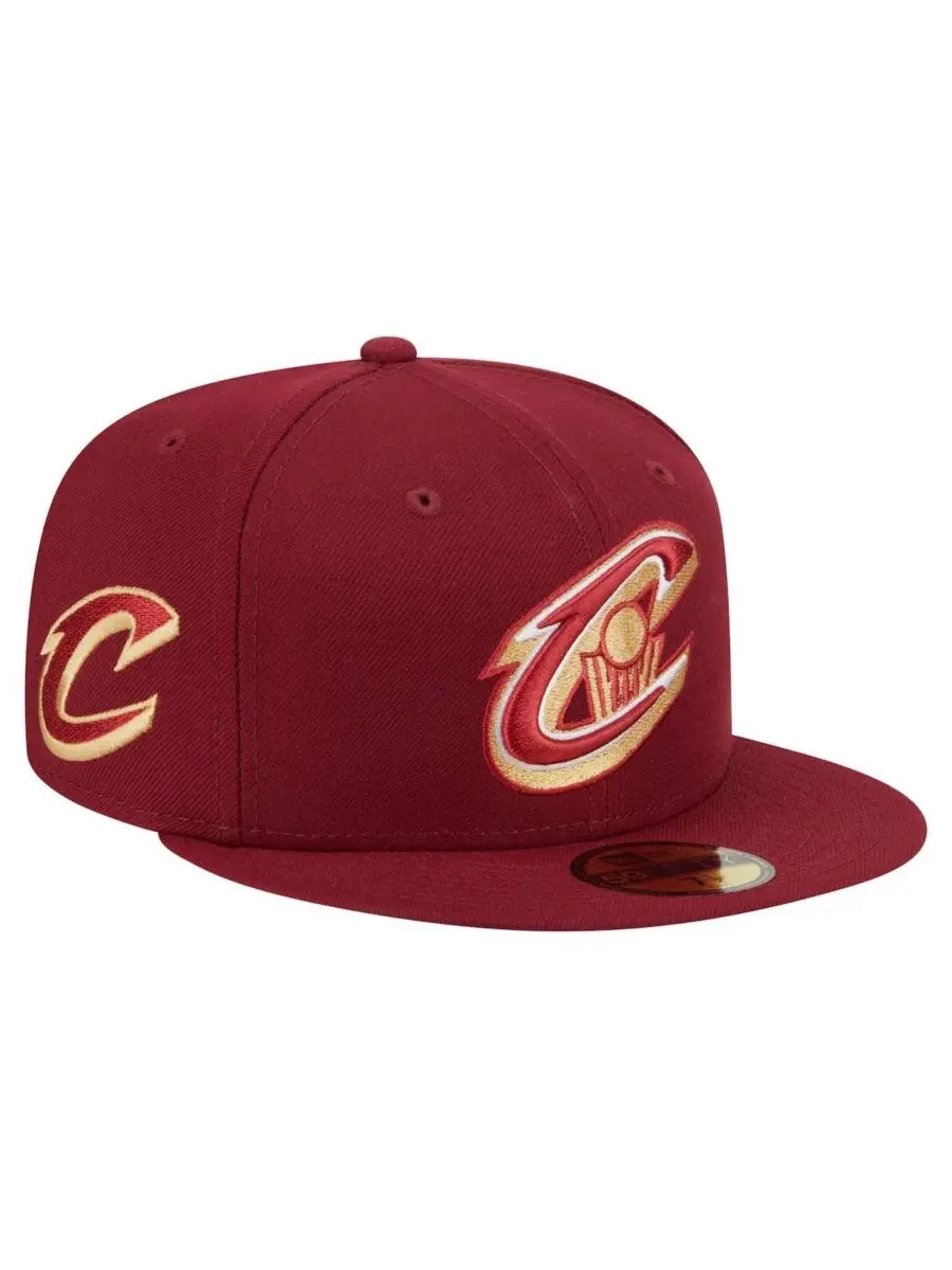 New Era Мужская бейсболка Cleveland Cavaliers Deceptor 59FIFTY винного цвета