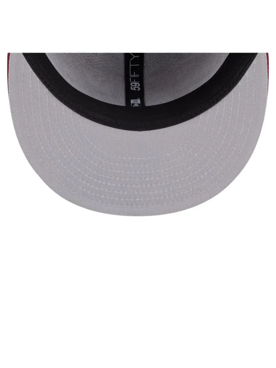 New Era Мужская бейсболка Cleveland Cavaliers Deceptor 59FIFTY винного цвета — изображение 5 из 5, красный