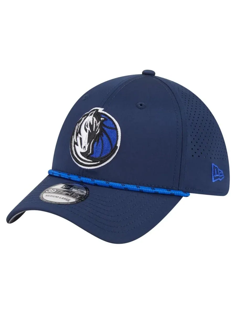 New Era Мужская синяя кепка Dallas Mavericks Featherweight Poly Rope Flex 39Thirty