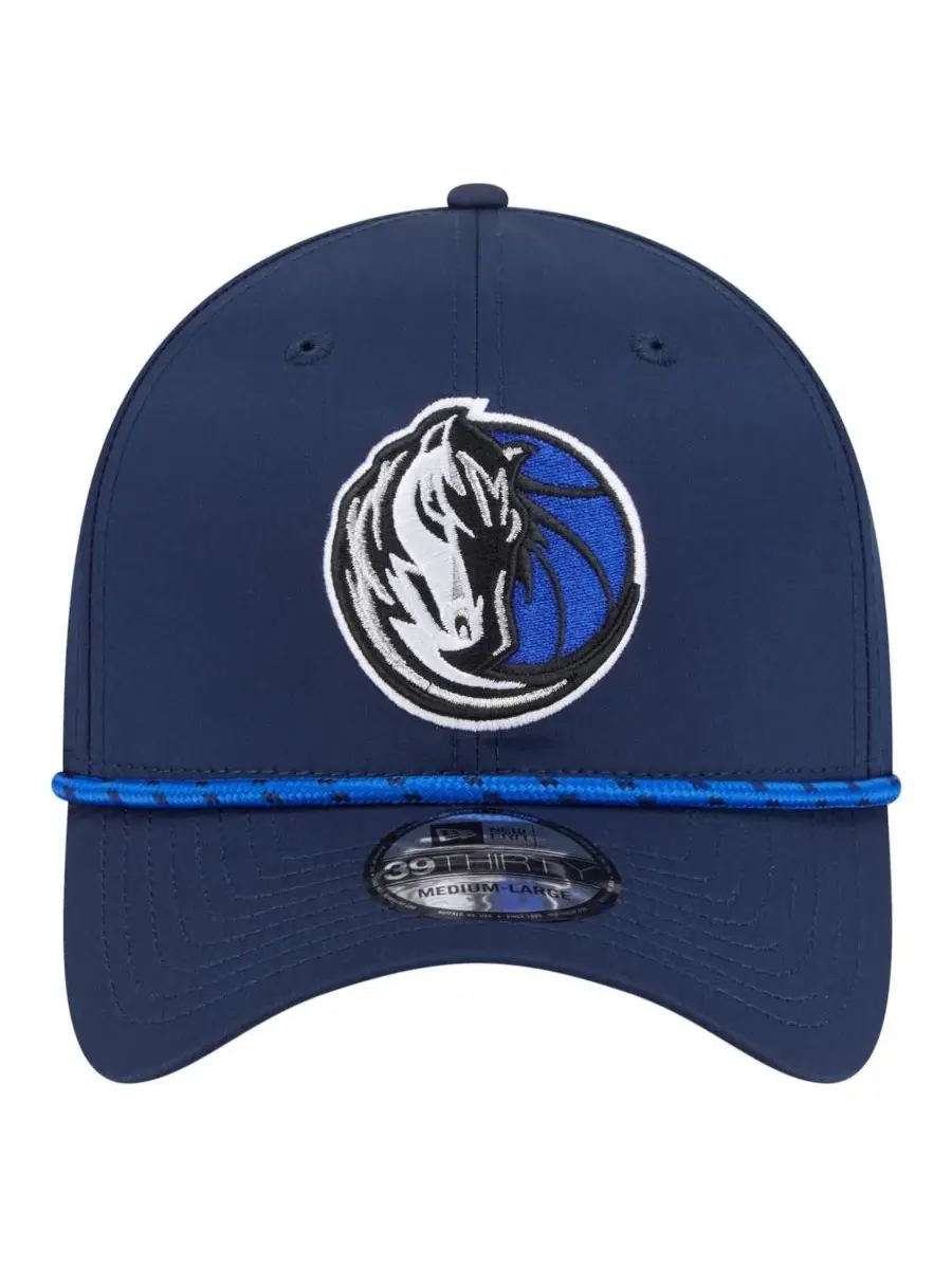 New Era Мужская синяя кепка Dallas Mavericks Featherweight Poly Rope Flex 39Thirty — изображение 5 из 5, синий