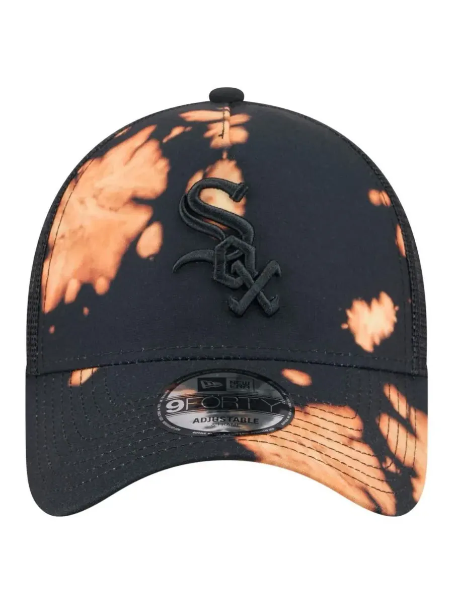 New Era Мужская черная бейсболка Chicago White Sox с отбеленной передней частью типа A-Frame 9FORTY — изображение 4 из 4