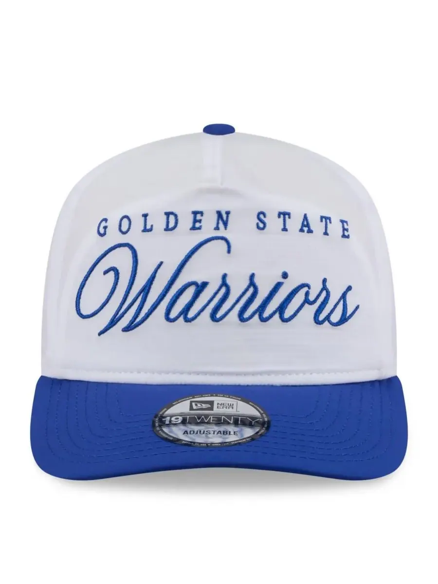 New Era Мужская кепка Golden State Warriors 2025 NBA Draft On-Stage из нейлона, белого/королевского