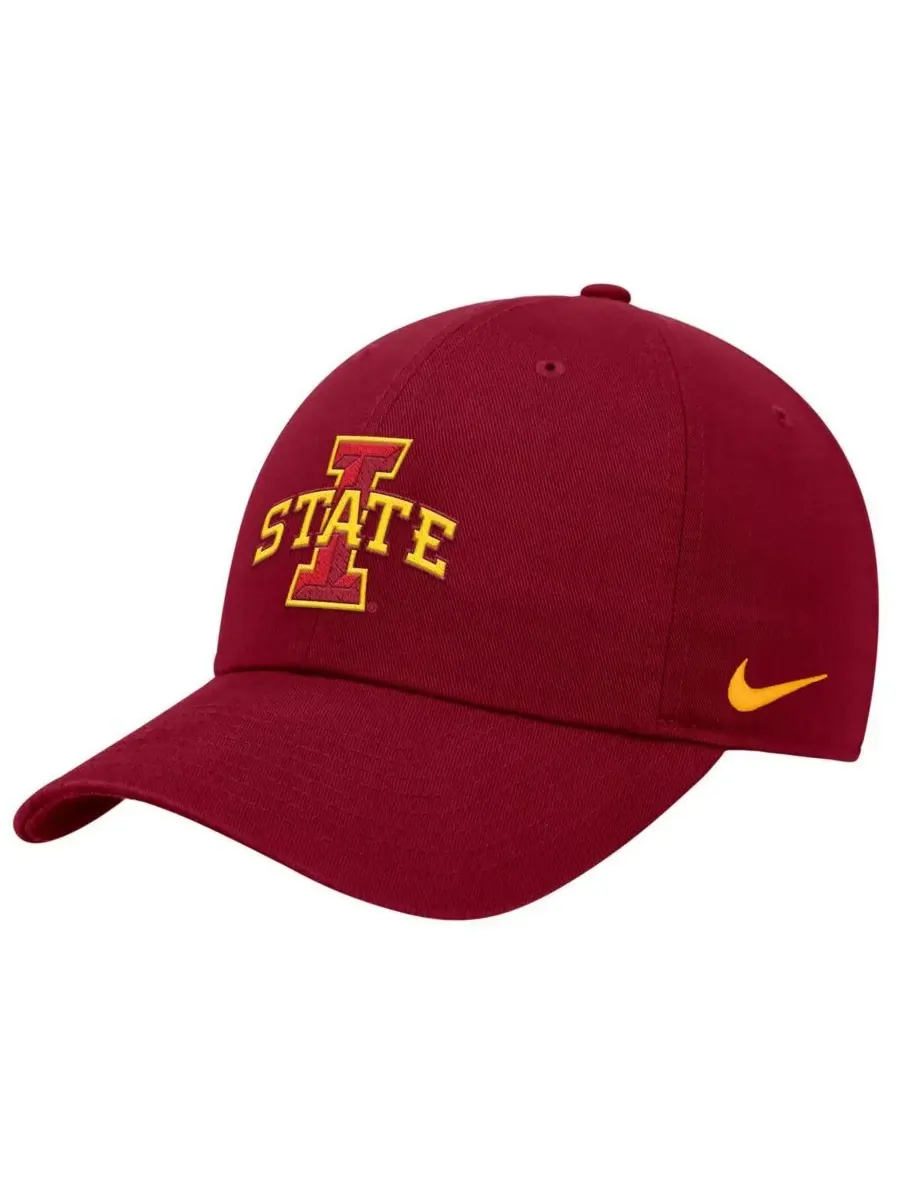 Мужская регулируемая кепка Cardinal Iowa State Cyclones Club Nike